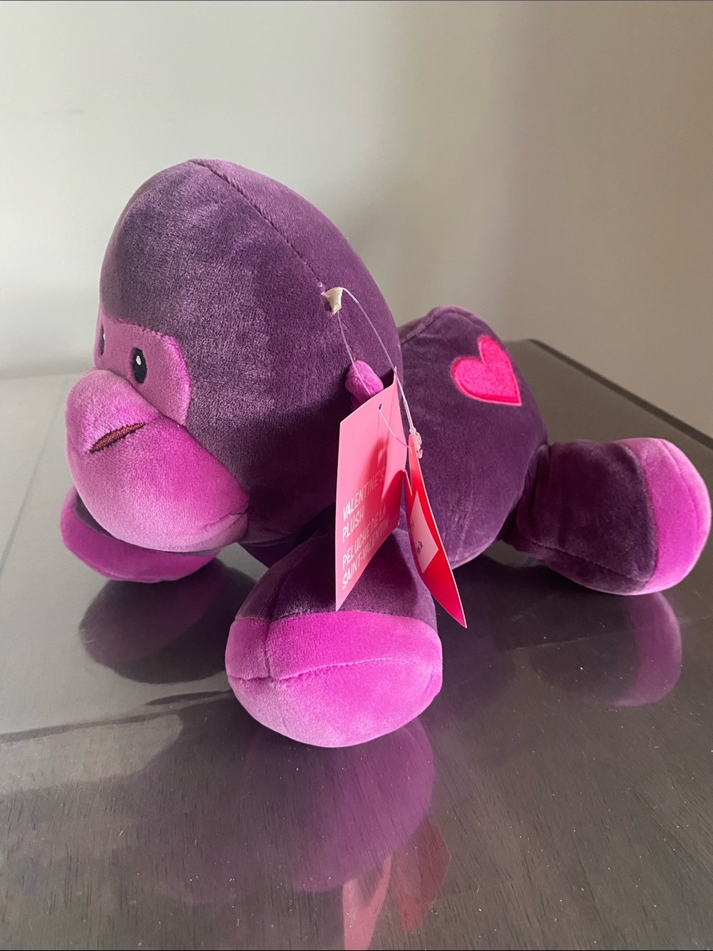 New🌈 Dan Dee Plush Monkey heart accent Stuffed Animal Toy